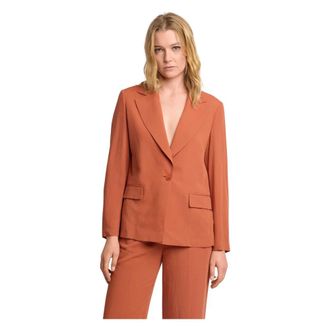 Kocca Blazers, female, Orange, Size: XS Giacca monopetto con revers a lancia