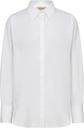 Mos Mosh Shirt - Dames - Overhemden - Wit - XS - Denim - Overhemden