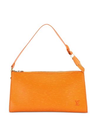 Louis Vuitton Pochette Accessoires Epi Leather clutch bag - Arancione