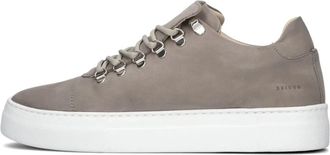 Nubikk Schoenen, Heren, Grijs, 42 EU, Klassieke Heren Sneakers Grijs