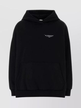 Givenchy oversized logo print cotton hoodie