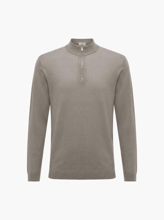 Gentiluomo Merino Turtle Zip | Bruin