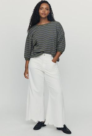 Pilcro Niki Cotton Bubble Sweatshirt