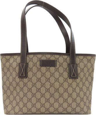 Gucci Brown Pvc Tote Bag (Pre-Owned)