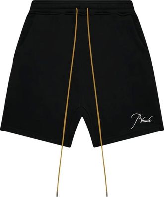Rhude Casual Shorts, male, Black, Size: XL Rhude Shorts Black