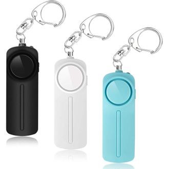 OEM Alarma Personal De 3 Piezas, Sirena Privada De 130 Db Con Luz Led, Llavero De Alarma De Emergencia Para Mujeres, Hombres, Ni&ntilde;os, Ancianos Y Corredores