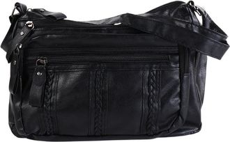 Generic Casual Women PU Leather Tote Bag Shoulder Purse, Simple Large Capacity Soft Leather Female Handbag Crossbody Bags