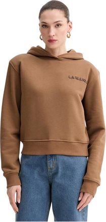 La Mania Dames, Sweatshirts & Hoodies, Bruin, Maat: L Katoen