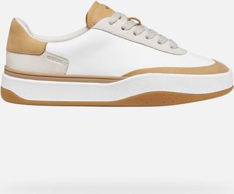 Geox Scarpe Dynamia Donna Bianco/marrone Chiaro