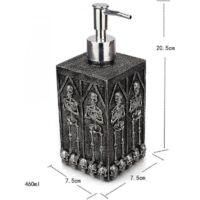 OEM Botella Dispensadora De Gel De Ducha Skull Crypt De 460 Ml, Botella Dispensadora De Jab&oacute;n L&iacute;quido, Bomba, Champ&uacute; De Manos, Loci&oacute;n, Botella Con Dispens