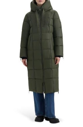 Hunter Ireland Water Repellent Faux Shearling Lined Puffer Jacket in Hunter Green at Nordstrom Rack, Size Large
