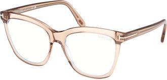 Tom Ford Glasses, female, Brown, Size: 54 MM Ft6042-B Optical Frame