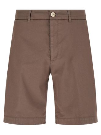 Brunello Cucinelli Brown Cotton Bermuda Mens Shorts