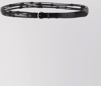 Saint Laurent calfskin leather belt