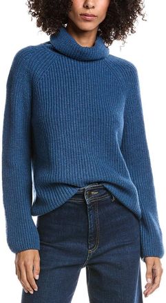 Forté Cashmere Luxe Wool & Cashmere-Blend Turtleneck Sweater