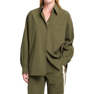TWP Something Borrowed Shirt in Military at Nordstrom, Size X-Small