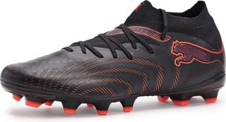 Puma Puma Mens Future 9 Pro Firm, Artificial Ground Soccer Cleats Sneaker, Black/Glowing Red/Strong Gray, 11.5