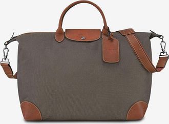 Longchamp Reisetasche aus Segeltuch und Leder Boxford S