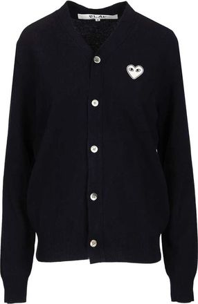 Comme Des Gar&ccedil;ons V-Neck Cardigan - Heren - Vesten - Blauw - 2XL - Wol - Truien & Vesten