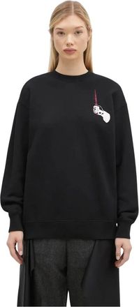 Undercover Hoodies & sweatvesten, Dames, Zwart, S, Katoen, Cotton Sweatshirt C/S