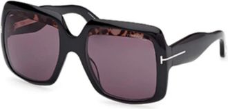 Tom Ford Stijlvolle zonnebril voor modieuze uitstraling - unisex - Zonnebrillen - Zwart - 55 MM - Accessoires