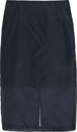 Polo Ralph Lauren Silk-organza Midi Skirt - Navy - 10 (UK14 / L)