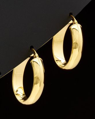 Italian Gold, Inc 14K Italian Gold D-Shape Oval Hoops