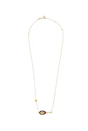 Aliita Yellow Gold Tennis Pelota Necklace