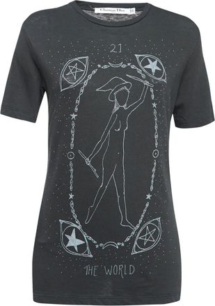 Dior 2024 T-shirt met tarotprint - Grijs