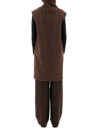 Herno Resort Sleeve Vest - Brown