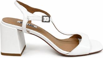 Bibi Lou Womens Bronte Open Toe Heel In White