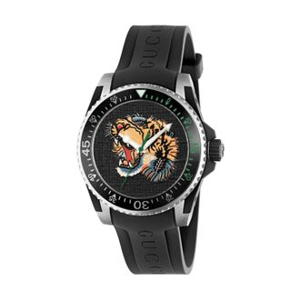 Gucci Accessoires, Heren, Zwart, ONE Size, Duikhorloge