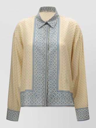 Ermanno Scervino geometric print straight jacket long sleeves buttons