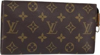 Louis Vuitton Pre-owned Vintage Monogram Accessory Pouch - Dames - Vintage Clutch - Bruin - ONE Size - Leer - Vintage