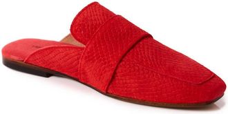 Free People Womens At Ease Embossed Loafer In Salsa Suede