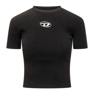 Diesel Dames, Tops, Zwart, Maat: M Viscose