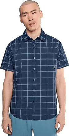 Marmot AirExchange SolarShield Novelty Short Sleeve Shirt Mens Clothing Nightfall The Grid Plaid : 2XL, Polyester