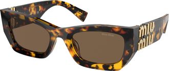 Miu Miu Brown Cat Eye Ladies Sunglasses MU 09WS VAU06B 53