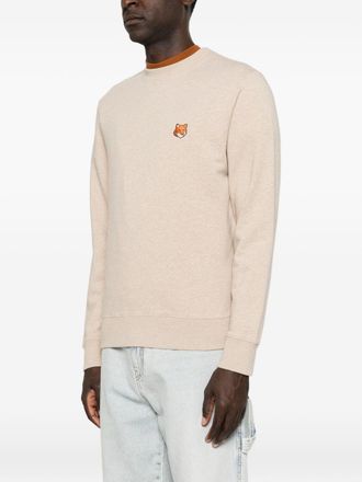 Maison Kitsun&eacute; Fox Head Patch Sweatshirt - Beige
