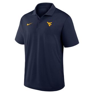Nike West Virginia Primetime Victory Plus Nike Mens Dri-FIT College Polo in Blue | 04N841SWVN-XTS