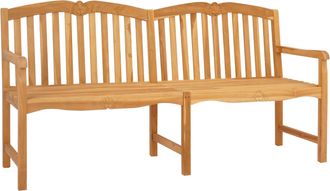 vidaXL Banco Tallado A Mano Con Dise&ntilde;o De Concha 180 X 60 X 96 Cm Vidaxl