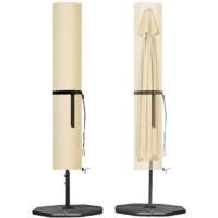 OEM Funda Para Sombrilla Voladiza, Funda Protectora Para Sombrilla Con M&aacute;stil, Impermeable, Resistente A Los Rayos Uv, Resistente Al Viento, Color Beige. 