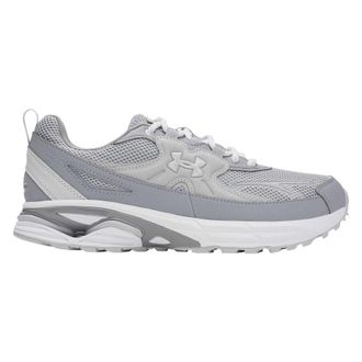 Under Armour Dames Apparition Tech Logo Leren Sneakers (Frost Grijs)