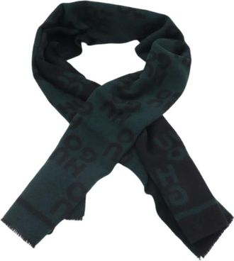 HUGO BOSS Accessoires, unisex, Groen, ONE Size, Wol, Martyn Scarf