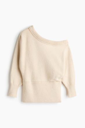 H&M One-shoulder Jumper in Light Yellow at Nordstrom, Size X-Small