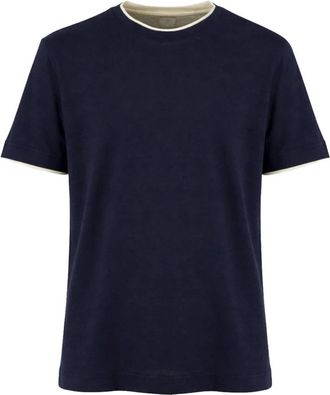 Eleventy T-shirt met korte mouwen - Heren - T-shirts - Blauw - S - Tops