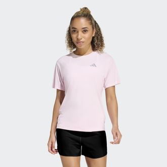 adidas Laufshirt ADIDAS PERFORMANCE ADI365 RUNNING ESSENTIALS, Damen, Gr. XXL, clear pink, Obermaterial: 100% Polyester, Rundhals, Shirts Laufshirt
