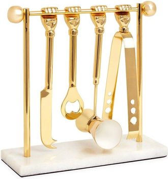 Jonathan Adler Barbell Barware Set
