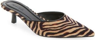 Open Edit Carmen Mule Pump in Tan Tiger at Nordstrom, Size 8.5
