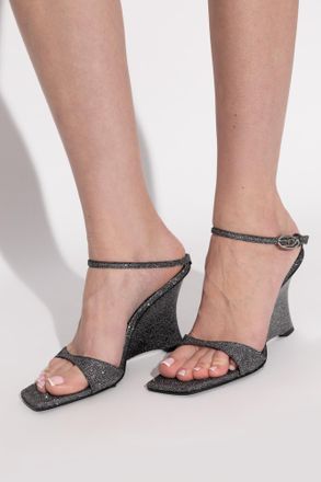 Diesel Wedge Shoes D-AMBER, Womens, Silver